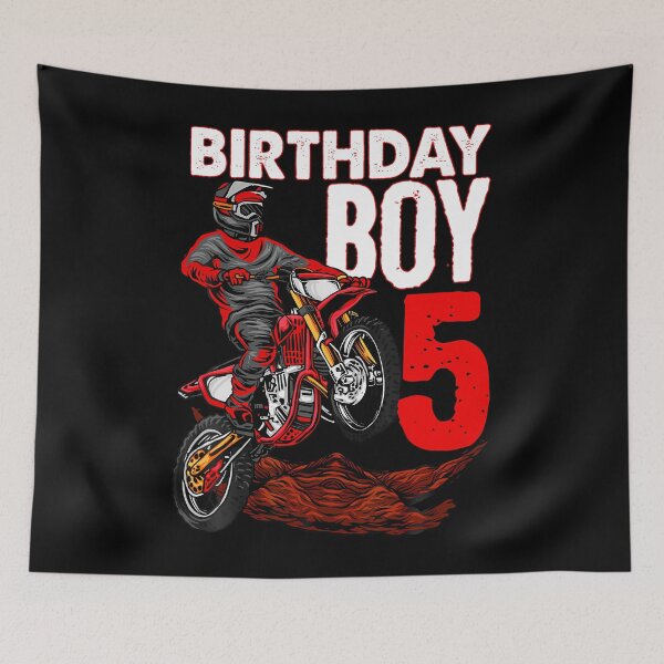 Item preview, Motocross Birthday Motorcycle Themed 5Th Birthday designed and sold by TysonLangosh.
