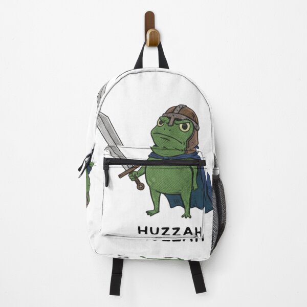 Item preview, Huzzah Frog Knight Funny Sword Meme Quote designed and sold by hexenor.