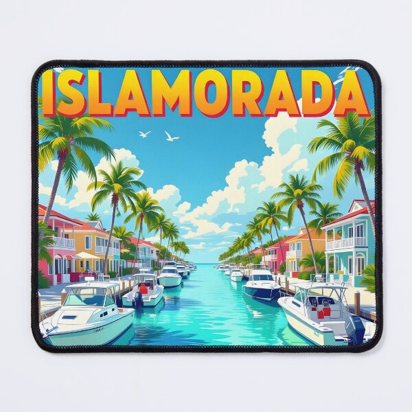 Item preview, Islamorada, Florida, USA: Vintage-Style Painterly Travel Poster designed and sold by LSVart.
