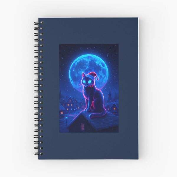 Item preview, Neon Moonlight Cyber Cat designed and sold by askformonkey.