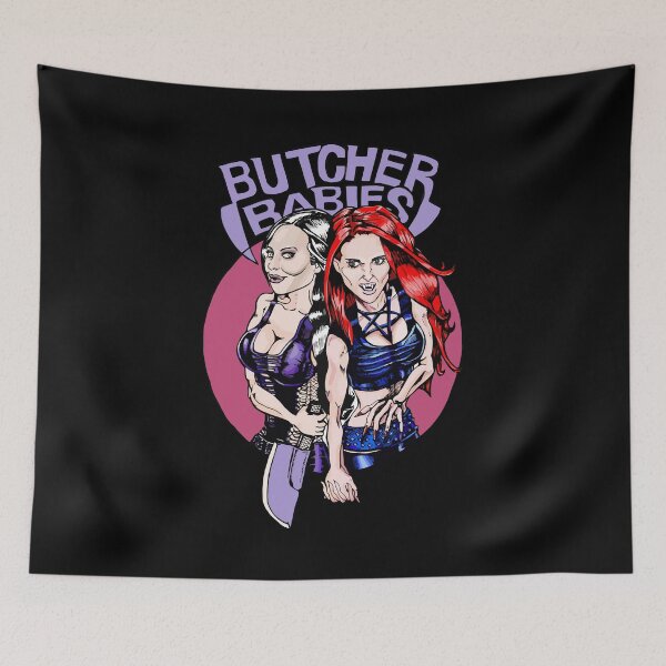 Item preview, Black White Butcher Babies Band Minimalism Design designed and sold by Chul- soo.
