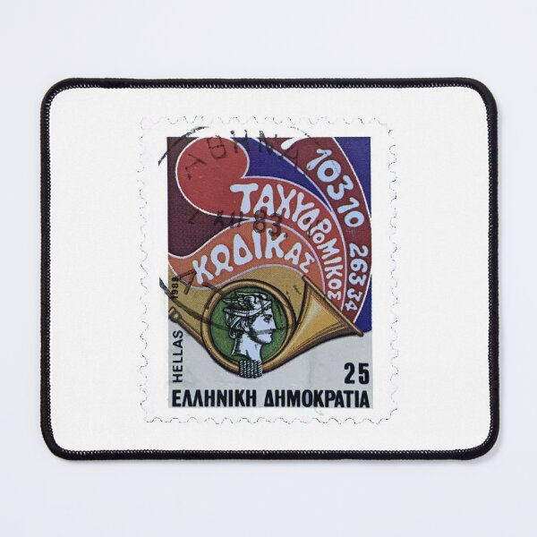 Item preview, Greek Multi Colour Greece Vintage Postage Stamp designed and sold by red-amber65.