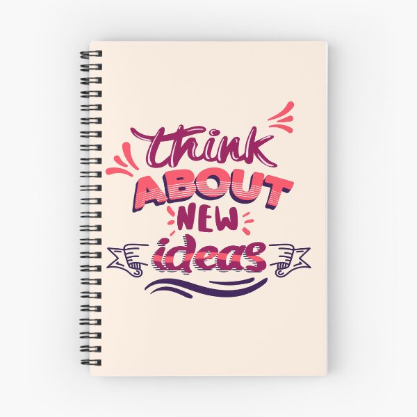 Item preview, Think About New Ideas | Innovation, Creativity & Brainstorming Motivation Design designed and sold by Maltachi Designs.
