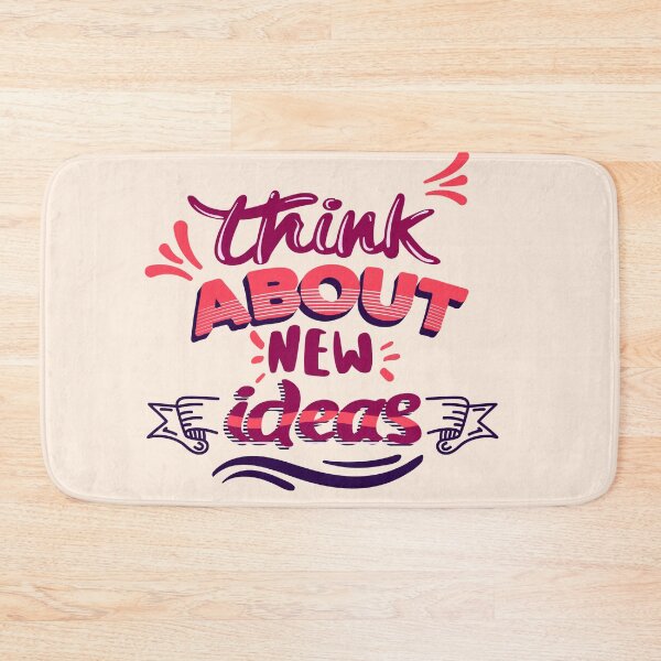 Item preview, Think About New Ideas | Innovation, Creativity & Brainstorming Motivation Design designed and sold by Maltachi Designs.