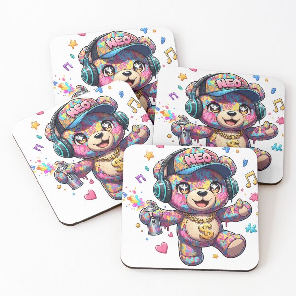 Item preview, Cute Graffiti Bear DJ Character designed and sold by newvisionart191.