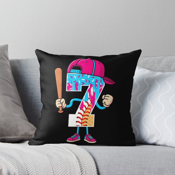 Item preview, Baseball 7 Year Old Ice Cream Drip 7Th Birthday Boy Number 7 designed and sold by TysonLangosh.