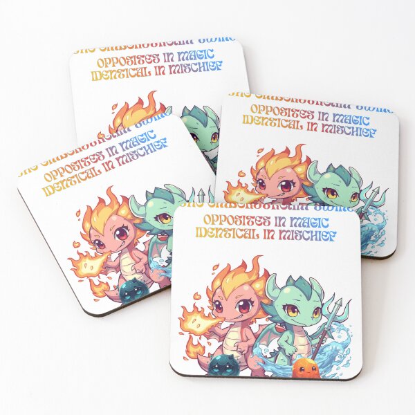 Item preview, Emberstream Dragon Twins — United by Bond, Split by Element designed and sold by Monzora.
