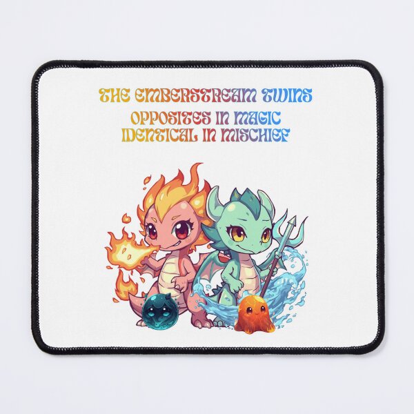 Item preview, Emberstream Dragon Twins — United by Bond, Split by Element designed and sold by Monzora.