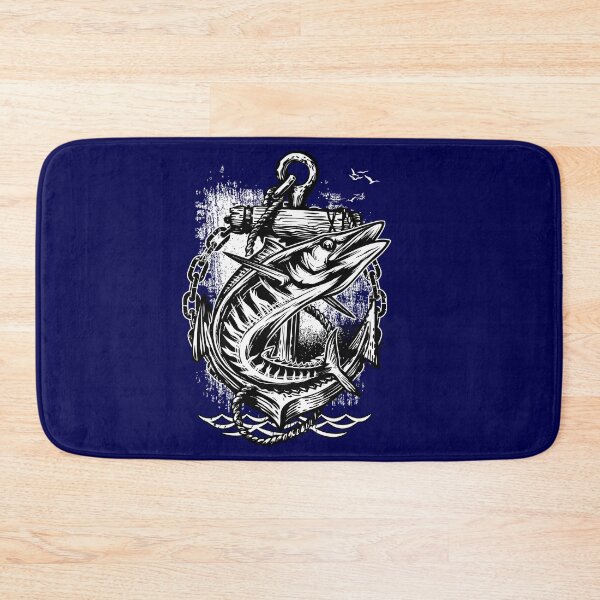 Item preview, Nautical Swordfish & Anchor – Vintage Marine Illustration | Ocean Fishing Design designed and sold by Rogue Heart Collective™.