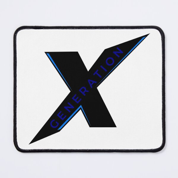 Item preview, Generation X Logo • Black & Blue Modern Identity • Sleek Dark-Mode X Symbol designed and sold by BROHLine Studio.