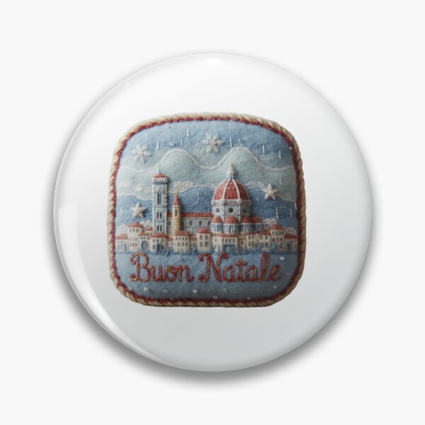 Item preview, Florence Hand-Sewn Ice-Wool Ornament Patch – Buon Natale designed and sold by Imaginarium of Chaos falcon88 .