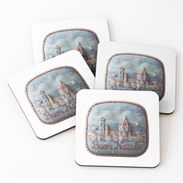 Item preview, Florence Hand-Sewn Ice-Wool Ornament Patch – Buon Natale designed and sold by Imaginarium of Chaos falcon88 .