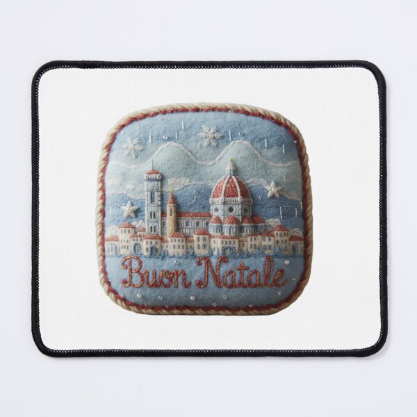 Item preview, Florence Hand-Sewn Ice-Wool Ornament Patch – Buon Natale designed and sold by Imaginarium of Chaos falcon88 .