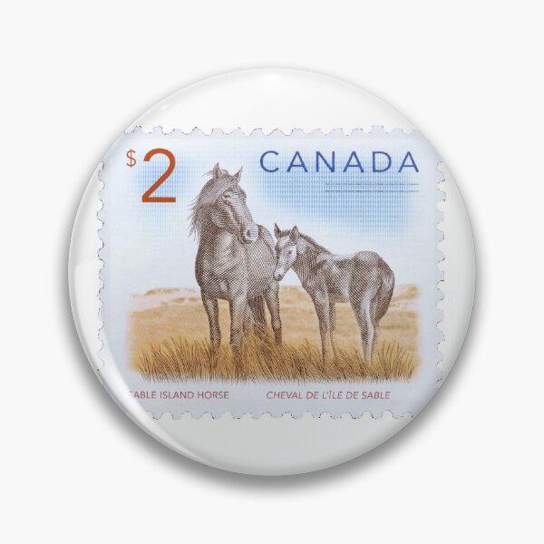 Item preview, Canadian Sable Island Horses Canada Vintage Postage Stamp designed and sold by red-amber65.