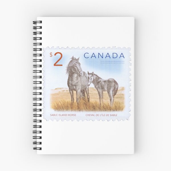 Item preview, Canadian Sable Island Horses Canada Vintage Postage Stamp designed and sold by red-amber65.