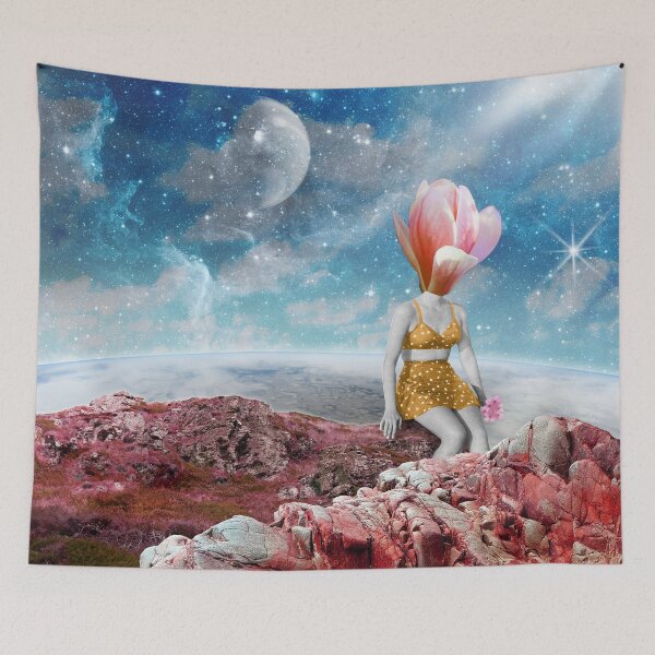 Item preview, From my neck grew a flower, in retro space collage designed and sold by helengarvey.