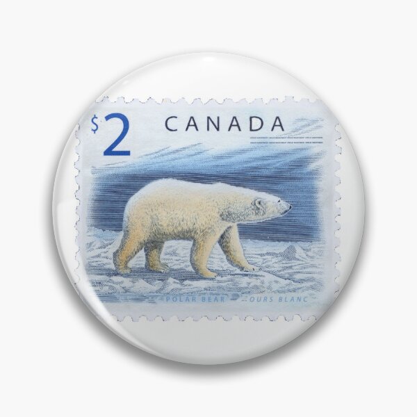 Item preview, Canadian Polar Bear Canada Vintage Postage Stamp designed and sold by red-amber65.
