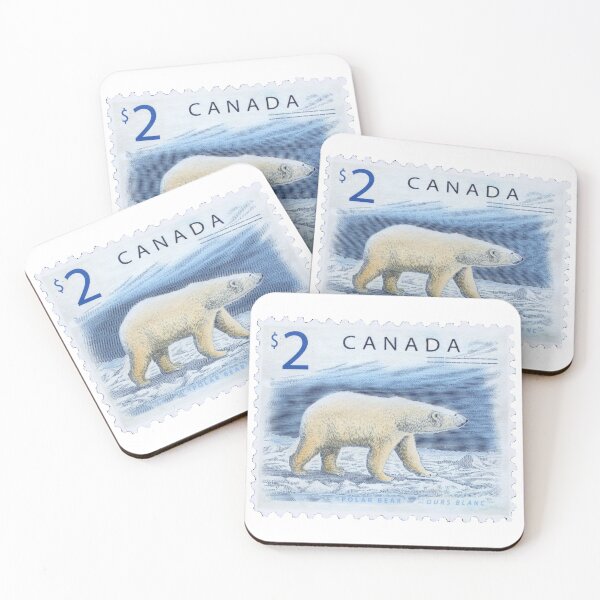 Item preview, Canadian Polar Bear Canada Vintage Postage Stamp designed and sold by red-amber65.