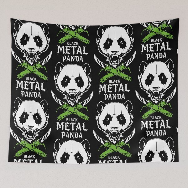 Item preview, Panda Black Metal – Guardian of the Shadows designed and sold by Robert "Hellfish" Fonseca.
