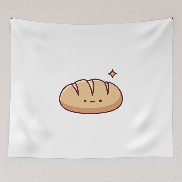 Item preview, Cute Minimal Bread Icon Kawaii Tee designed and sold by EcoArtTees.
