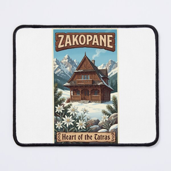 Item preview, Zakopane, Poland - Heart of the Tatras Vintage Travel Poster designed and sold by Digital Dreams Arts.