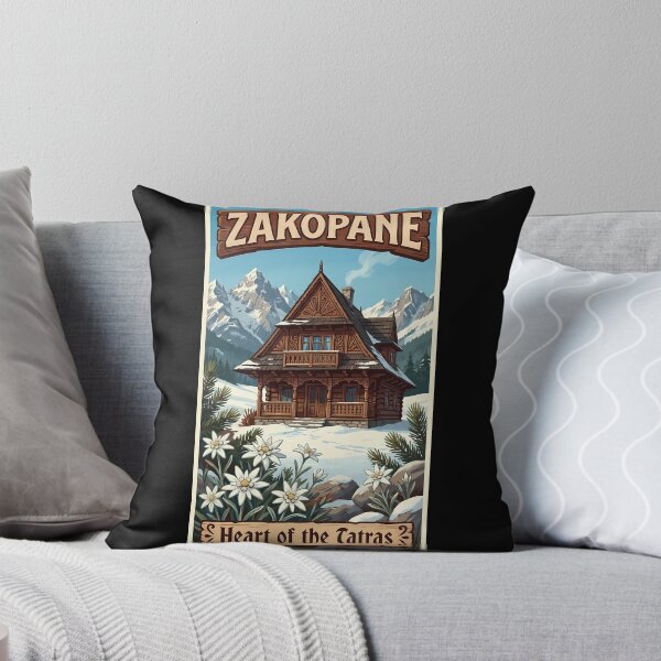 Item preview, Zakopane, Poland - Heart of the Tatras Vintage Travel Poster designed and sold by Digital Dreams Arts.