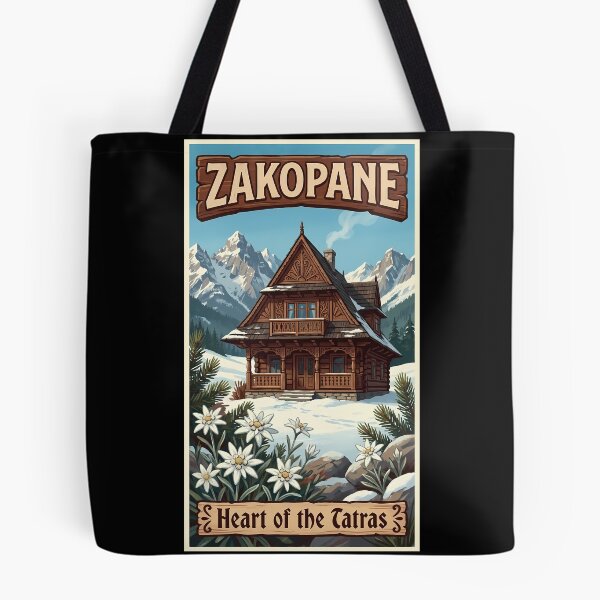 Item preview, Zakopane, Poland - Heart of the Tatras Vintage Travel Poster designed and sold by Digital Dreams Arts.