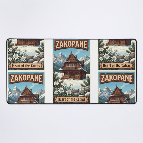Item preview, Zakopane, Poland - Heart of the Tatras Vintage Travel Poster designed and sold by Digital Dreams Arts.