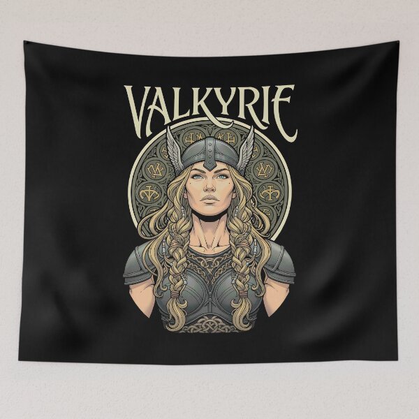 Item preview, Valkyrie Viking Woman Strong Female Norse Warrior Mythology designed and sold by GrandeDuc.