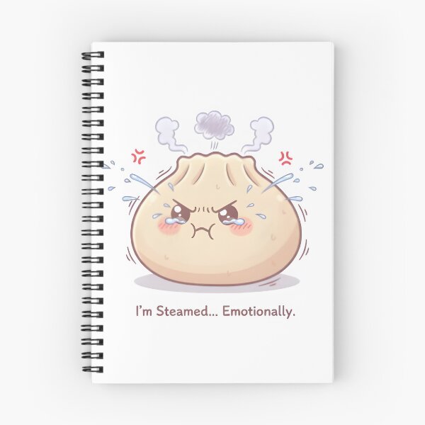 Item preview, Angry Dumpling Kawaii Design – “I’m Steamed… Emotionally.” Cute Funny Food Art designed and sold by Snackwear Apparel.