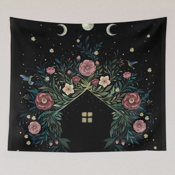 Item preview, Magical night Blossom house designed and sold by episodicDrawing.