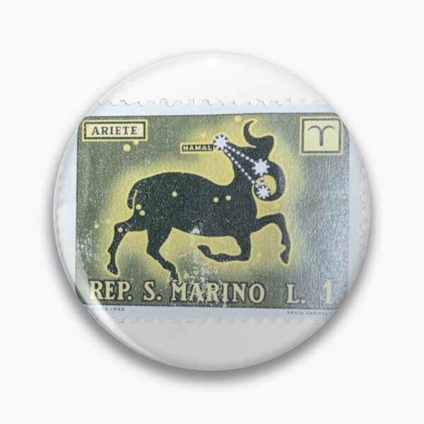 Item preview, Aries Star Sign Vintage Postage Stamp designed and sold by red-amber65.