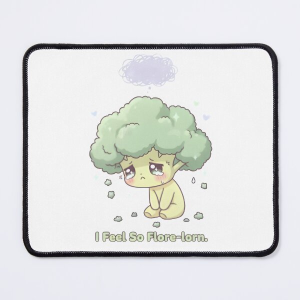 Item preview, Depressed Broccoli – I Feel So Flore-lorn | Cute Kawaii Sad Vegetable Design designed and sold by Snackwear Apparel.