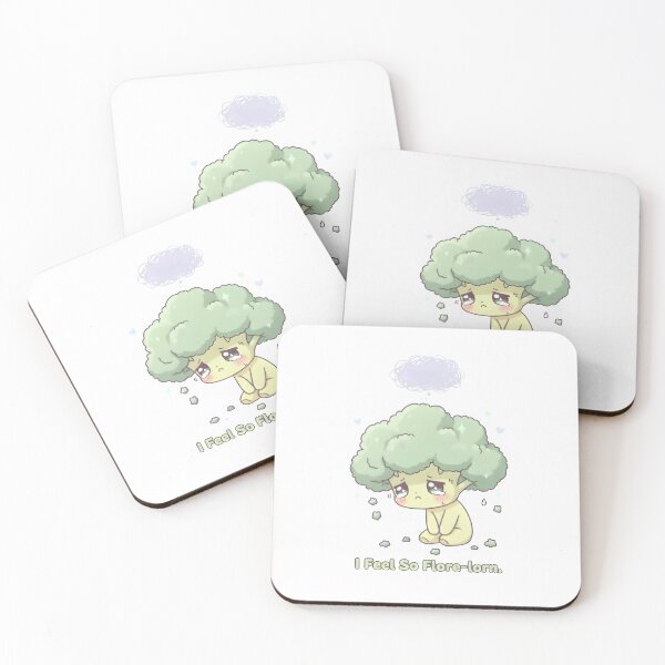 Item preview, Depressed Broccoli – I Feel So Flore-lorn | Cute Kawaii Sad Vegetable Design designed and sold by Snackwear Apparel.