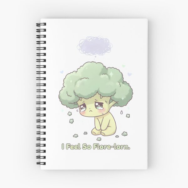 Item preview, Depressed Broccoli – I Feel So Flore-lorn | Cute Kawaii Sad Vegetable Design designed and sold by Snackwear Apparel.