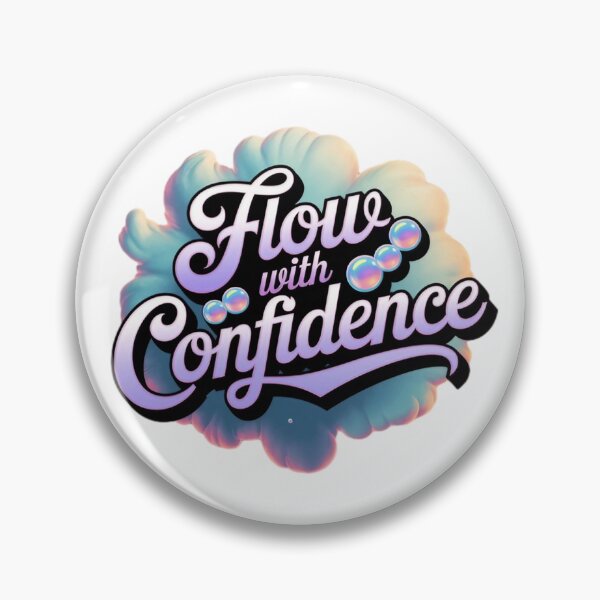 Item preview, Flow With Confidence Aesthetic Pastel Motivational Quote designed and sold by NRcollections24.