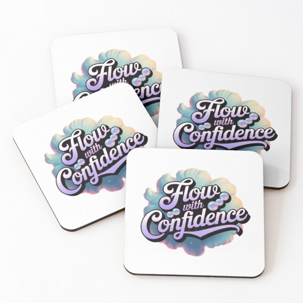 Item preview, Flow With Confidence Aesthetic Pastel Motivational Quote designed and sold by NRcollections24.