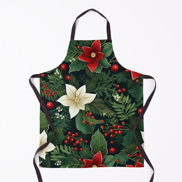 Item preview, Cute Christmas Berries White Flower Pattern - Christmas  designed and sold by RoyalStarsPatts.