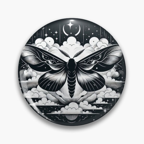 Item preview, Celestial Luna Moth Above Cosmic Clouds designed and sold by BigBlueArt.