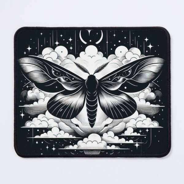 Item preview, Celestial Luna Moth Above Cosmic Clouds designed and sold by BigBlueArt.