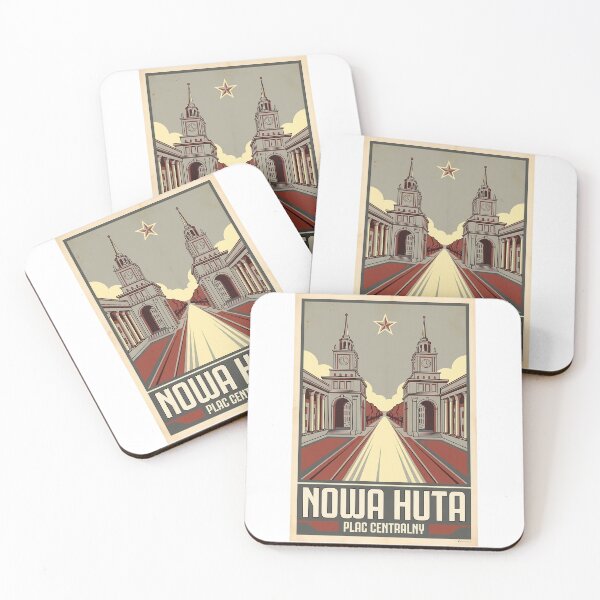 Item preview, Nowa Huta, Plac Centralny - Krakow Socialist Realism Vintage Poster designed and sold by Digital Dreams Arts.