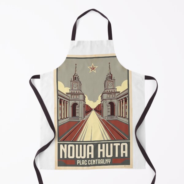 Item preview, Nowa Huta, Plac Centralny - Krakow Socialist Realism Vintage Poster designed and sold by Digital Dreams Arts.