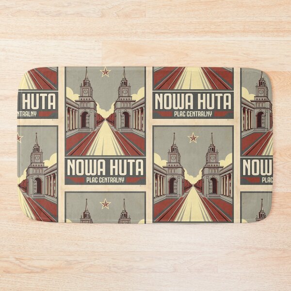 Item preview, Nowa Huta, Plac Centralny - Krakow Socialist Realism Vintage Poster designed and sold by Digital Dreams Arts.