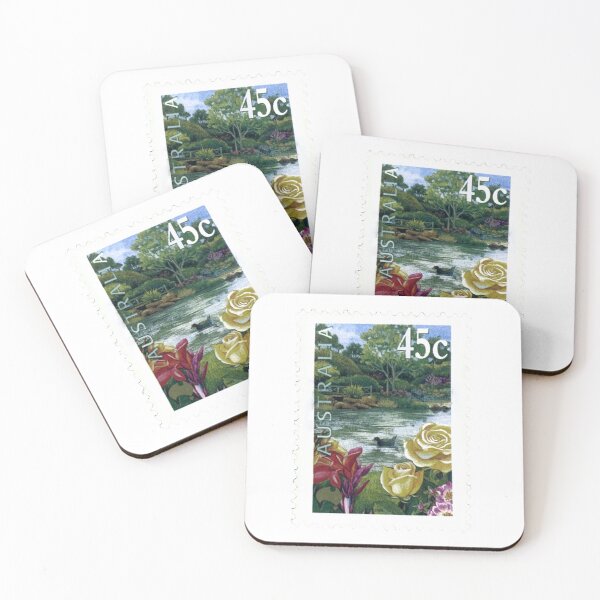 Artikelvorschau, Australische Blumen-Vintage-Briefmarke entworfen und verkauft von red-amber65.