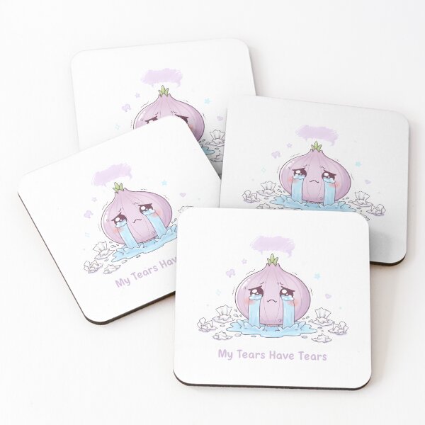 Item preview, Overwhelmed Onion – “My Tears Have Tears” Cute Kawaii Crying Vegetable designed and sold by Snackwear Apparel.