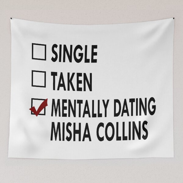 Item preview, Dating Misha Collins Black White designed and sold by Sasya.