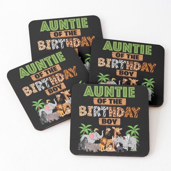 Item preview, Wild Auntie Of The Birthday Boy Zoo Safari Jungle Animal designed and sold by TysonLangosh.