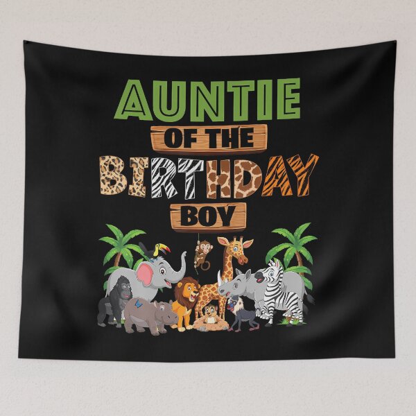 Item preview, Wild Auntie Of The Birthday Boy Zoo Safari Jungle Animal designed and sold by TysonLangosh.