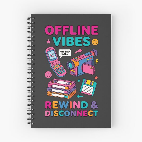 Item preview, Offline vibes retro 80s 90s digital detox designed and sold by WAMTEES.