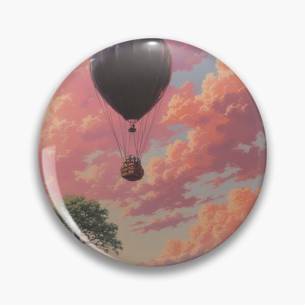 Item preview, Hot air balloon over canyon at sunset designed and sold by Mianku | Für das Leben.